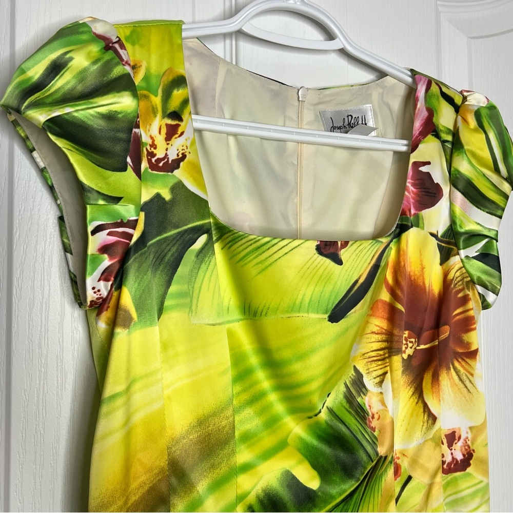JOSEPH RIBKOFF Floral Shift Dress bright colours knee length size 8 - Picture 3 of 12